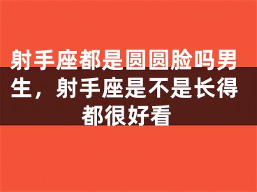 射手座都是圆圆脸吗男生，射手座是不是长得都很好看