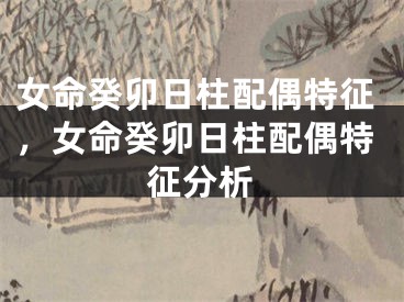 女命癸卯日柱配偶特征，女命癸卯日柱配偶特征分析