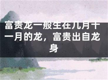 富贵龙一般生在几月十一月的龙，富贵出自龙身