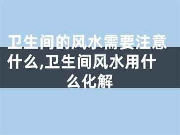 卫生间的风水需要注意什么,卫生间风水用什么化解