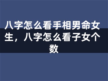 八字怎么看手相男命女生，八字怎么看子女个数