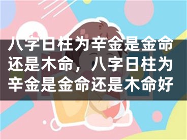 八字日柱为辛金是金命还是木命，八字日柱为辛金是金命还是木命好
