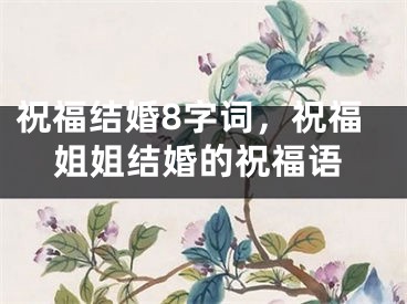 祝福结婚8字词，祝福姐姐结婚的祝福语
