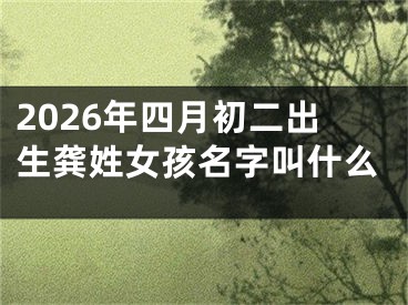 2026年四月初二出生龚姓女孩名字叫什么