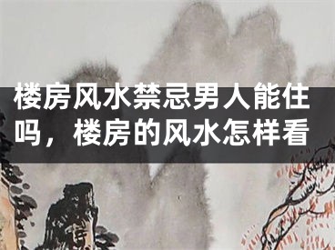 楼房风水禁忌男人能住吗,楼房的风水怎样看