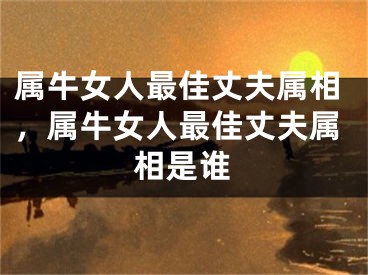 属牛女人最佳丈夫属相，属牛女人最佳丈夫属相是谁