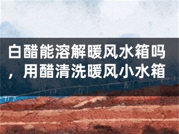 白醋能溶解暖风水箱吗，用醋清洗暖风小水箱