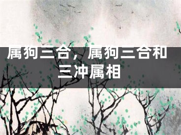 属狗三合，属狗三合和三冲属相
