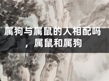 属狗与属鼠的人相配吗，属鼠和属狗
