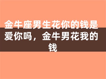 金牛座男生花你的钱是爱你吗，金牛男花我的钱