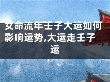 女命流年壬子大运如何影响运势,大运走壬子运