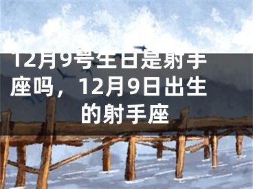 12月9号生日是射手座吗，12月9日出生的射手座