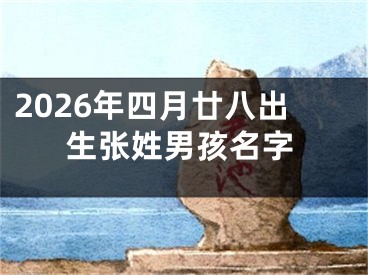 2026年四月廿八出生张姓男孩名字