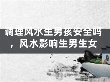调理风水生男孩安全吗，风水影响生男生女