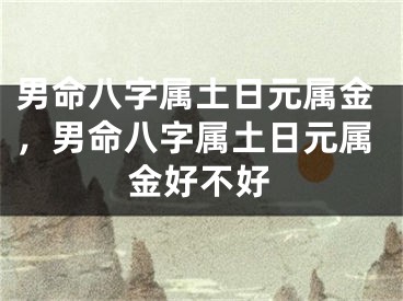 男命八字属土日元属金，男命八字属土日元属金好不好