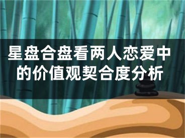 星盘合盘看两人恋爱中的价值观契合度分析