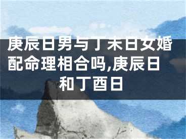 庚辰日男与丁未日女婚配命理相合吗,庚辰日和丁酉日
