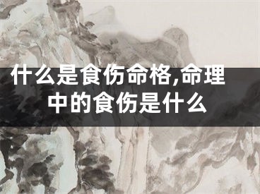 什么是食伤命格,命理中的食伤是什么