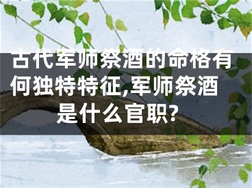 古代军师祭酒的命格有何独特特征,军师祭酒是什么官职?