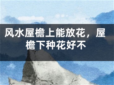 风水屋檐上能放花，屋檐下种花好不