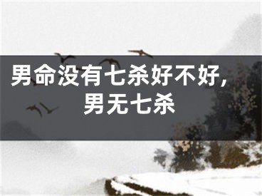 男命没有七杀好不好,男无七杀