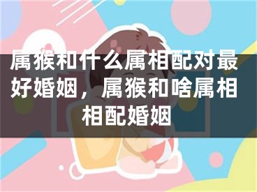 属猴和什么属相配对最好婚姻，属猴和啥属相相配婚姻