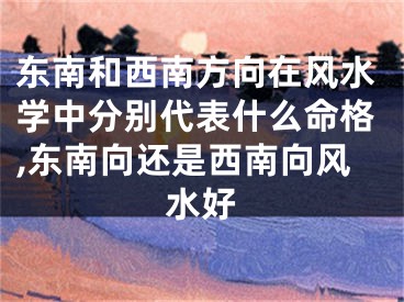 东南和西南方向在风水学中分别代表什么命格,东南向还是西南向风水好