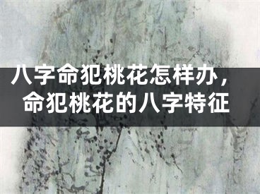 八字命犯桃花怎样办，命犯桃花的八字特征