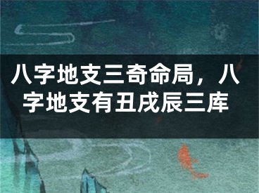 八字地支三奇命局，八字地支有丑戌辰三库