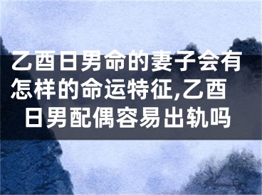 乙酉日男命的妻子会有怎样的命运特征,乙酉日男配偶容易出轨吗