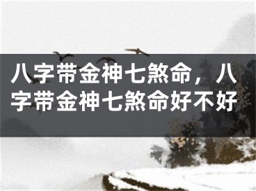 八字带金神七煞命,八字带金神七煞命好不好