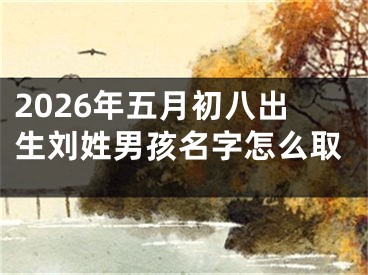 2026年五月初八出生刘姓男孩名字怎么取