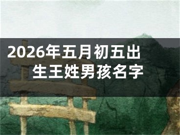 2026年五月初五出生王姓男孩名字