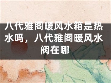 八代雅阁暖风水箱是热水吗，八代雅阁暖风水阀在哪