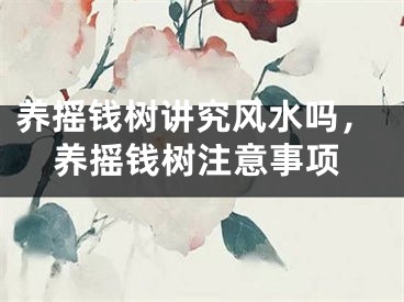 养摇钱树讲究风水吗,养摇钱树注意事项