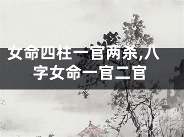 女命四柱一官两杀,八字女命一官二官