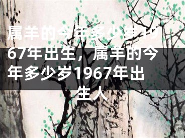 属羊的今年多少岁1967年出生，属羊的今年多少岁1967年出生人