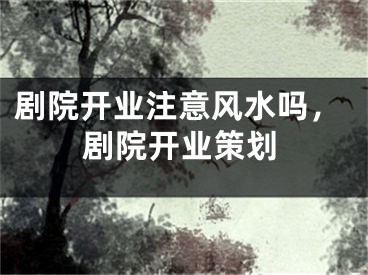 剧院开业注意风水吗，剧院开业策划