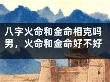 八字火命和金命相克吗男，火命和金命好不好