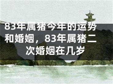 83年属猪今年的运势和婚姻,83年属猪二次婚姻在几岁