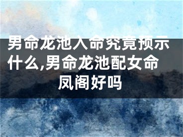 男命龙池入命究竟预示什么,男命龙池配女命凤阁好吗