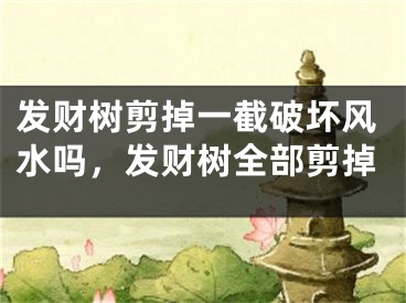 发财树剪掉一截破坏风水吗，发财树全部剪掉