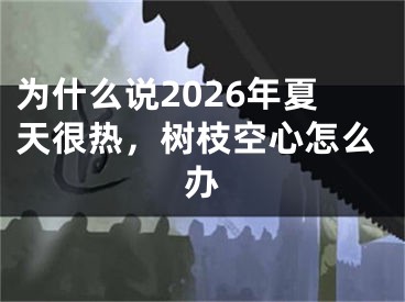 为什么说2026年夏天很热，树枝空心怎么办