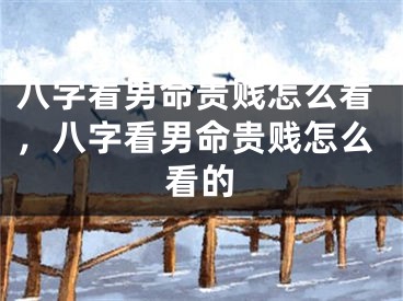 八字看男命贵贱怎么看，八字看男命贵贱怎么看的
