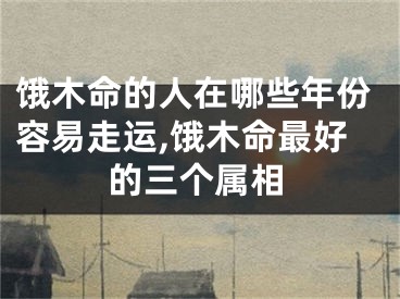 饿木命的人在哪些年份容易走运,饿木命最好的三个属相