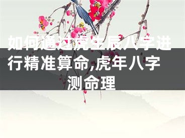 如何通过虎生辰八字进行精准算命,虎年八字测命理