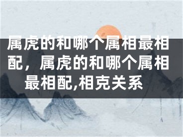 属虎的和哪个属相最相配，属虎的和哪个属相最相配,相克关系