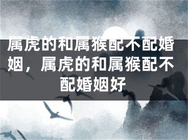 属虎的和属猴配不配婚姻，属虎的和属猴配不配婚姻好