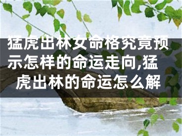 猛虎出林女命格究竟预示怎样的命运走向,猛虎出林的命运怎么解