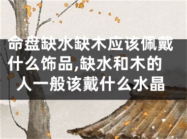 命盘缺水缺木应该佩戴什么饰品,缺水和木的人一般该戴什么水晶